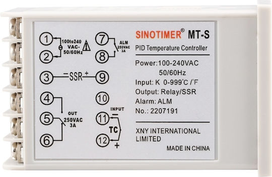 Termostat Digital Controler de Temperatură Încălzire Răcire Releu Instrument Mt-s Ieșire de Tensiune