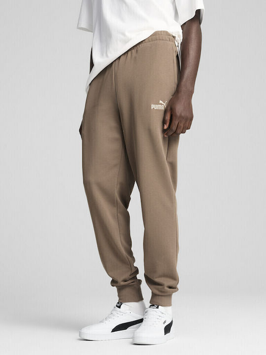Sweatpants with Elastic Brown