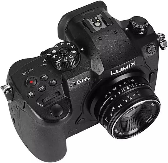 7artisans Crop Camera Lens Photoelectric 25mm f/1.8 Fixed for Micro Four Thirds (MFT) Mount Black