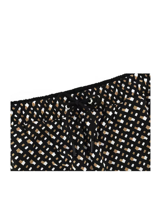 Men's Swimwear Shorts Black, White, Beige with Patterns