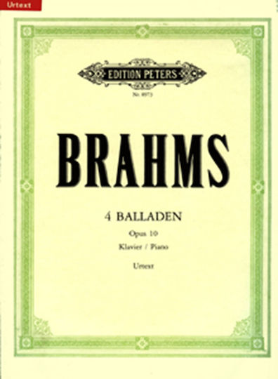 Edition Peters Brahms – Balladen Op.10) Παρτιτούρα για Πιάνο