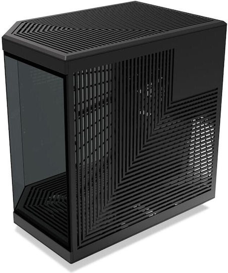 HYTE Y70 Touch Gaming Midi-Turm Computergehäuse mit Seitenfenster Schwarz