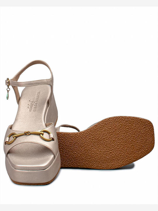 Women's Platform Shoes Gold