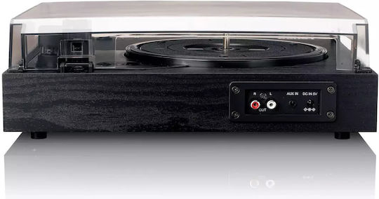 Lenco LS-15BK Πικάπ με Belt Drive, Προενίσχυση και Ενσωματωμένα Ηχεία Μαύρο