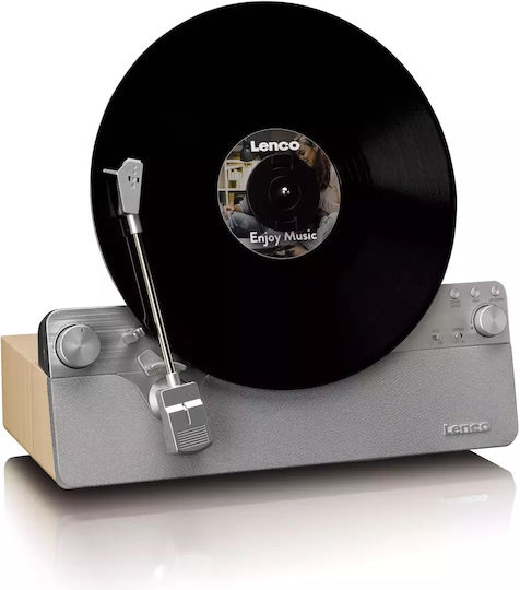 Lenco LSA-071SI Πικάπ με Belt Drive, Προενίσχυση και Ενσωματωμένα Ηχεία Ασημί