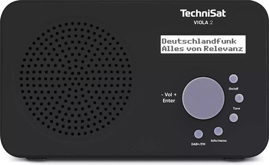 Technisat VIOLA 2 Επιτραπέζιο Ραδιόφωνο Μπαταρίας DAB+ Μαύρο