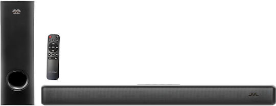 Mozos Theater Саундбар 2.1 Bluetooth и HDMI 100W с Безжичен Субуфер и Дистанционно Черен