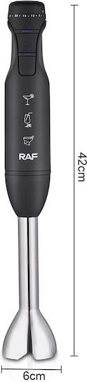 Raf Blender De Mână Cu Tijă Din Inox 1500W Negru
