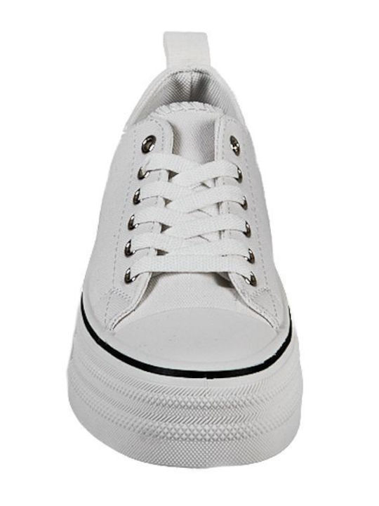 Γυναικεία Flatforms Sneakers Λευκό
