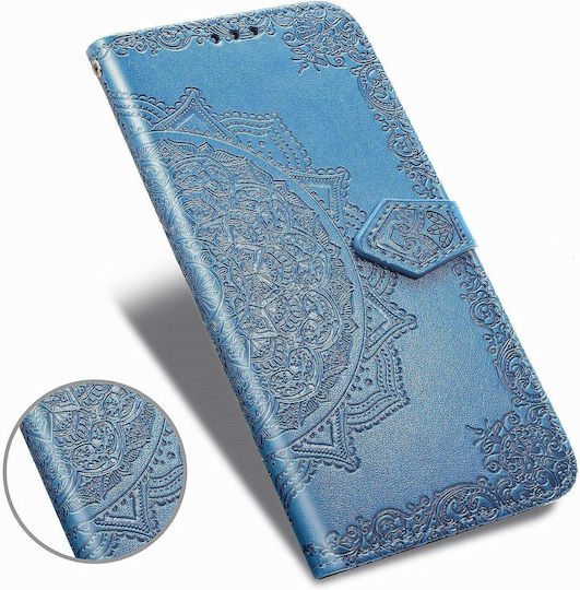 TingYR Buchen Sie Leder / Silikon Blau (Realme 8i)