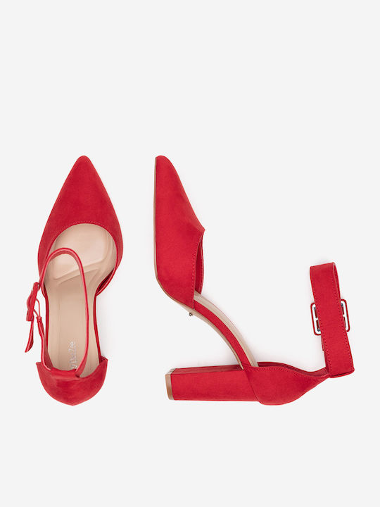 Red Heels with Strap