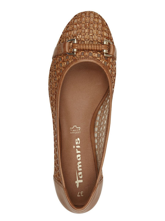 Anatomic Leather Ballerinas Tabac Brown