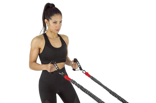 AMILA Resistance Band Gymtube Hard Blue 1.4m