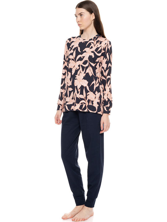 Pink Label Winter Women's Pyjama Set Orange Pink Label Winter Women's Pyjama Set Orange