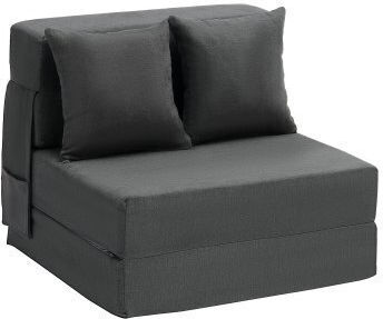 Vielseitiger Sitzsack Kanape Schwarz-Grau 186x73x15cm