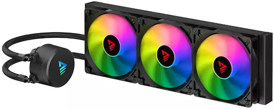 Savio VeloX 360mm Υδρόψυξη AIO CPU με 3 Ανεμιστήρες 120mm και ARGB Φωτισμό