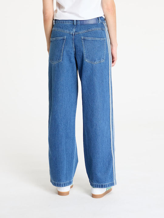 Adicolor Denim 3 Stripes Track Pants Damenjeans Indigo Denim