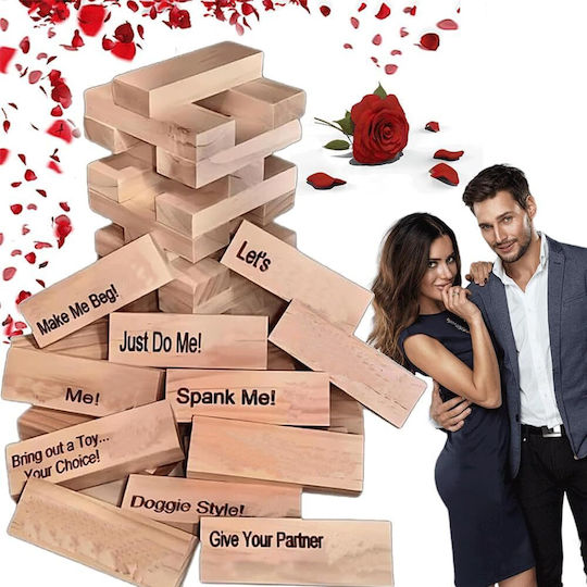 essbares sexspielzeug Jenga Holzpuzzle 18+ Erwachsenen Erotisches Spiel Valentinstag