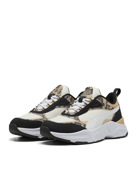 PUMA Casia Snake Chic Sneakers Gray-light Sand Black
