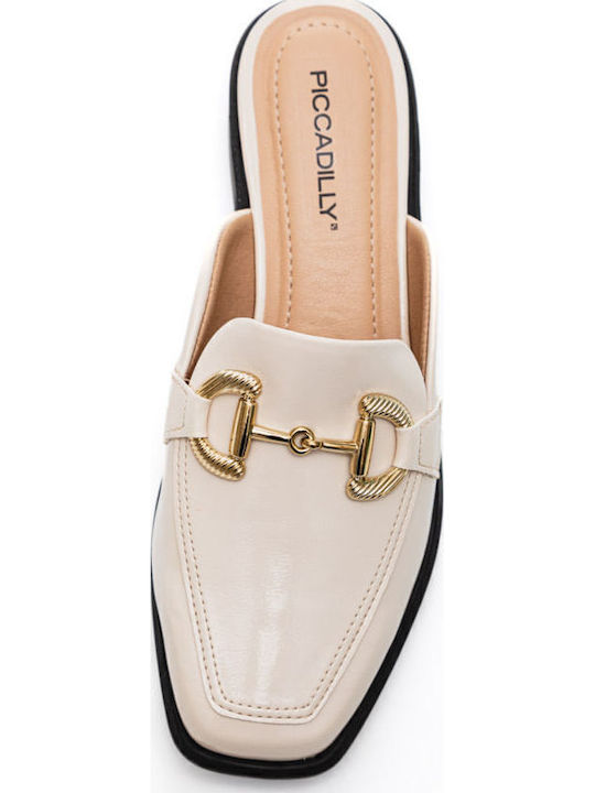 Flat Mules σε Λευκό Χρώμα
