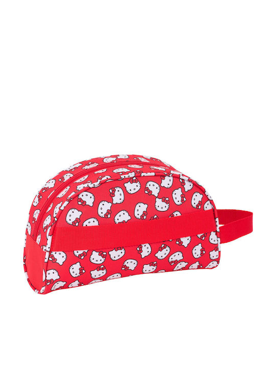 Чанта за пътуване Hello Kitty Iconic бяло червено 26 x 16 x 9 см