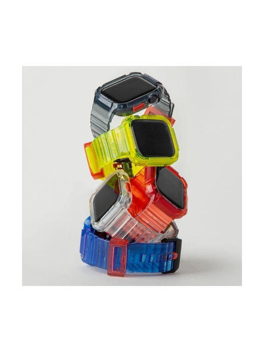Skinarma Strap+saido Cover 2in1 Apple Watch 45/44mm Yellow Neon