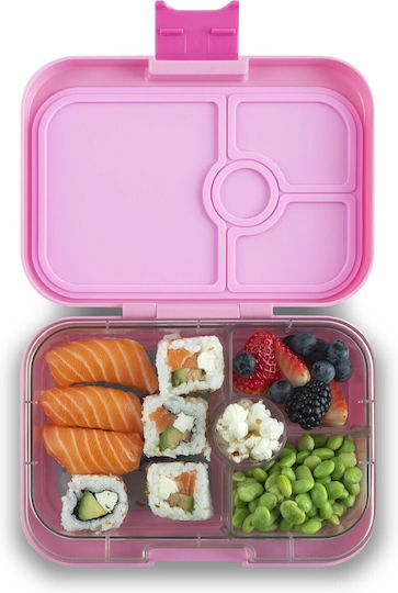 Yumbox Πλαστικό Παιδικό Δοχείο Φαγητού Μονόκεροι Ροζ