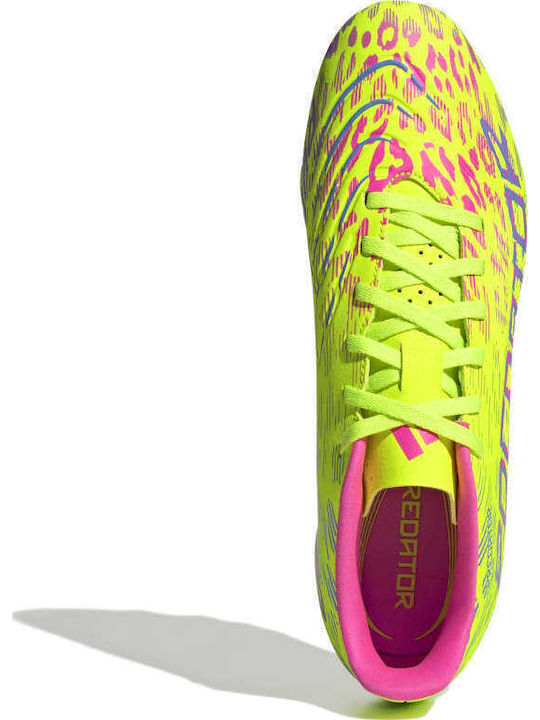 adidas Predator Club Football Shoes with Cleats Yellow