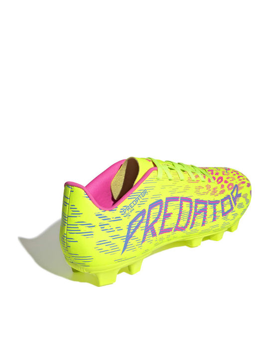 adidas Predator Club Football Shoes with Cleats Yellow