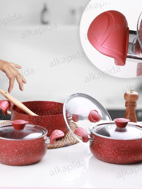 OMS Collection Set De Oale Din Aluminiu Cu Acoperire Interioară Ceramică 6 Vase