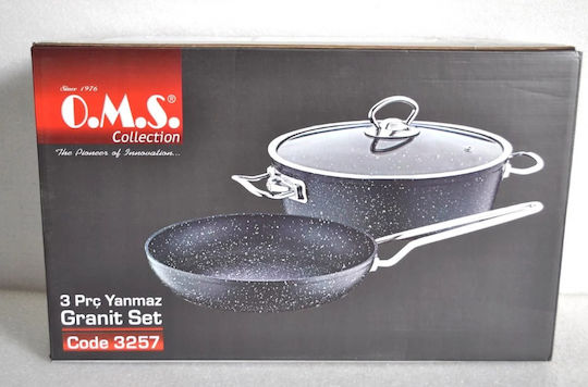 OMS Collection Комплект Съдове За Готвене От Алуминий С Незалепващо Покритие 2 Части