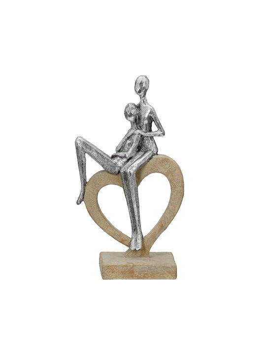 ArteLibre Διακοσμητική Καρδιά Aroha από Μέταλλο 14x7x26cm
