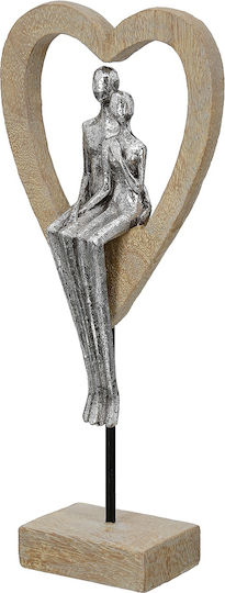 ArteLibre Διακοσμητική Καρδιά Aroha από Μέταλλο 14.5x7x34cm