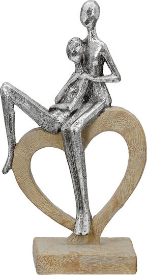 ArteLibre Dekorative Herz Aroha aus Metallisch 14x7x26cm 1Stück