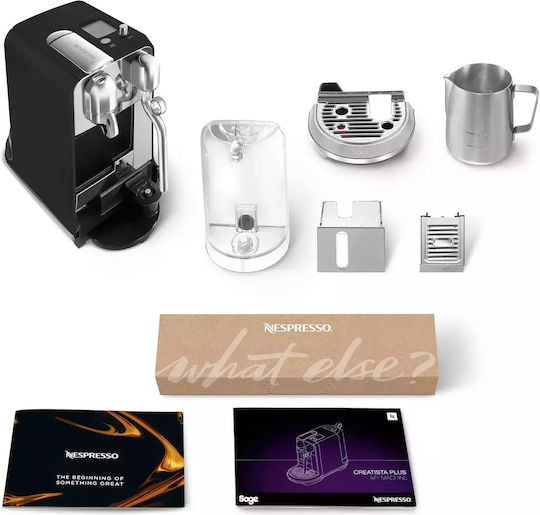 Sage Creatista Plus Καφετιέρα για Κάψουλες Nespresso Πίεσης 15bar Μαύρη