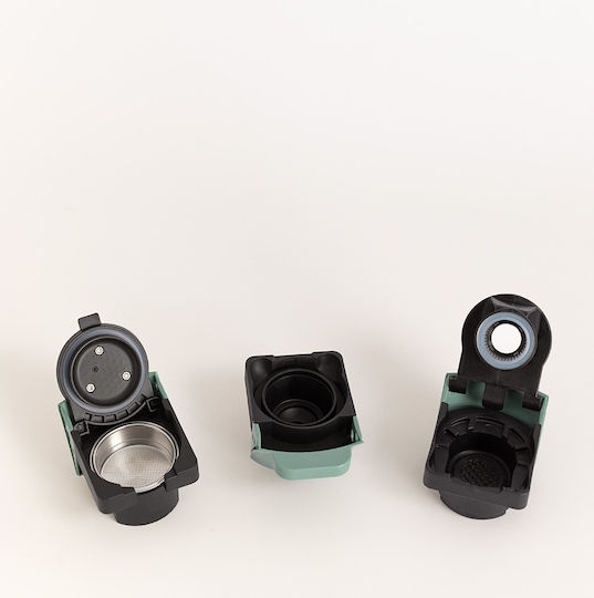 Create Potts Kapsel-Kaffeemaschine Nespresso Druck 19bar Grün
