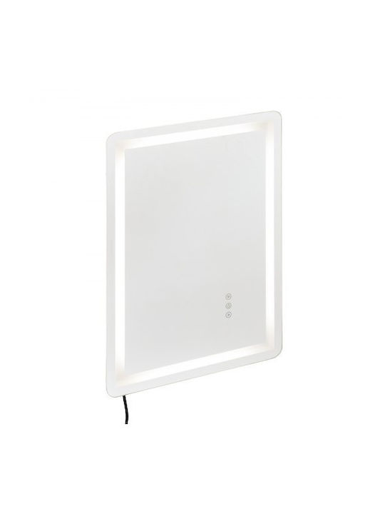 Vevor Badezimmerspiegel LED aus Kunststoff 50x70cm Weiß