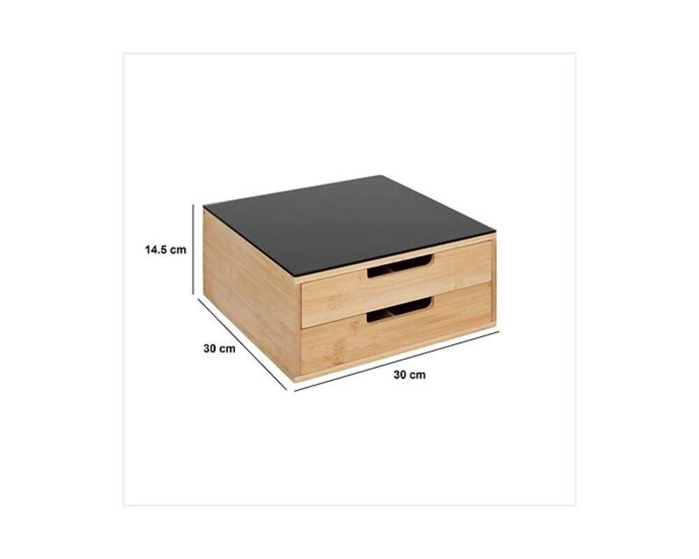 Bază pentru Mașină 2 Sertare Capsule din Bambus 5five 190082