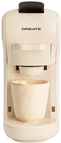 Create Potts Καφετιέρα για Κάψουλες Nespresso Πίεσης 19bar Cream