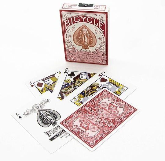 Bicycle Autobike Playing Cards Laminated Red