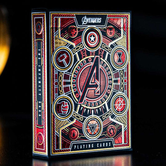 Avengers Infinity Saga Spielkarten Rote Version