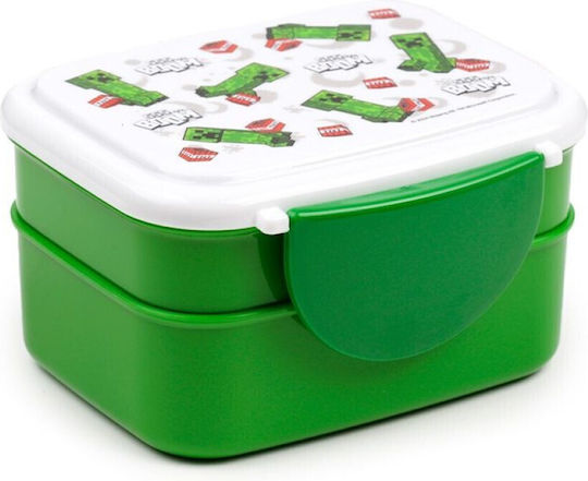 Puckator Plastik Kinder Lunchset Minecraft Mehrfarbig 16 x 10 x 9cm