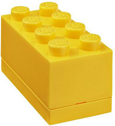 Room Copenhagen Lego Mini Box 8 Пластмасово детско контейнерче за храна Жълт x x 4.3cm