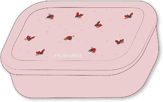 Filibabba Kinder Lebensmittelbehälter aus Silikon 0.7Es Rosa