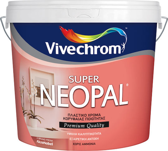 Vivechrom Super Neopal Βάση TR Πλαστικό Χρώμα για Εσωτερική Χρήση 1lt