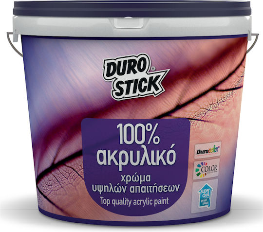 Durostick 100% Acrylic Plastic Acrilyc Paint for Interior and Exterior Use Grey 3lt