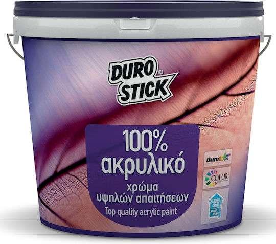 Durostick 100% Acrylic Plastic Acrilyc Paint for Interior and Exterior Use Grey 750ml
