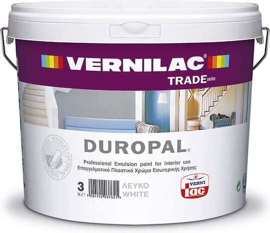 Vernilac Duropal eco Plastic Ecological Paint for Interior Use White 3lt
