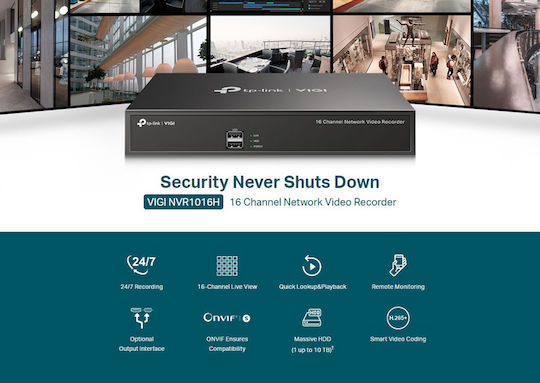 TP-LINK v1.2 DVR NVR VIGI NVR1016H