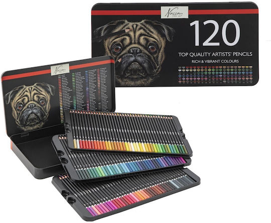 Nassau Fine Art Farbstift-Set 120Stück Packung von 1 Verpackungen